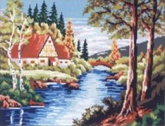 45x60 cm Gobelin Baskılı Goblen 14774