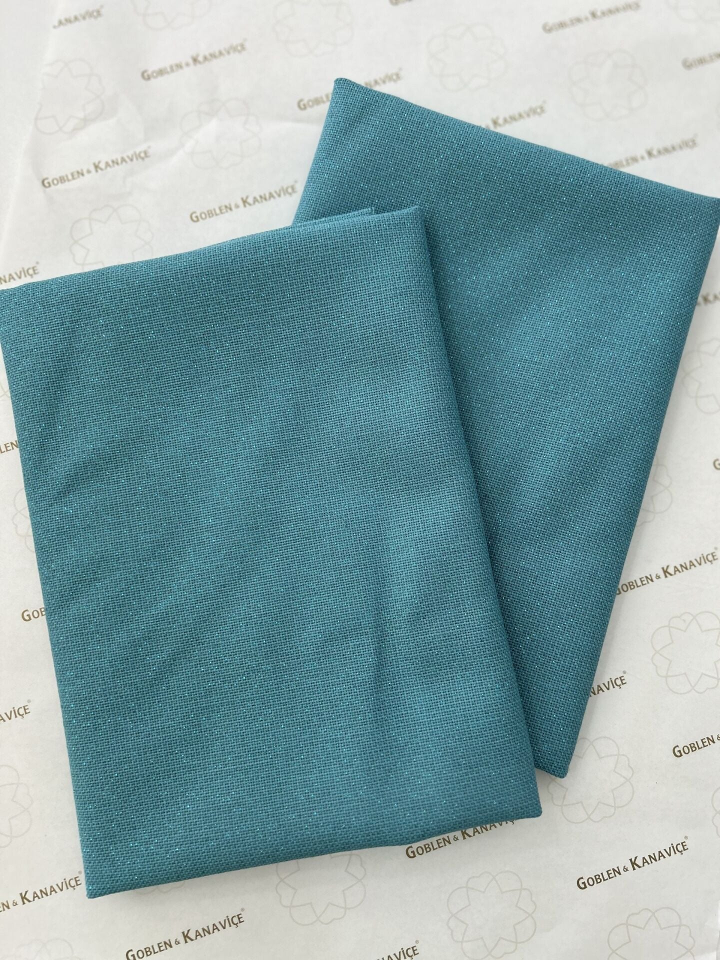 Zweigart 25 ct 50x70 cm Lugana Turkuaz 6136
