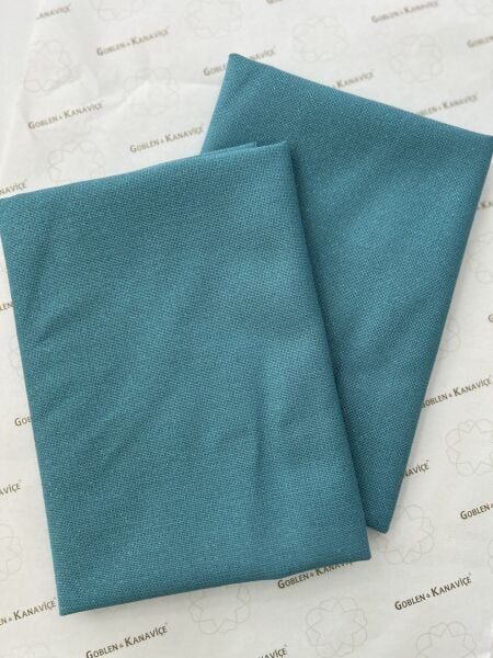 Zweigart 25 ct 50x70 cm Lugana Turkuaz 6136