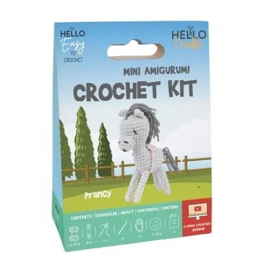 Hello Mini Amigurumi Crochet Kit Hc126