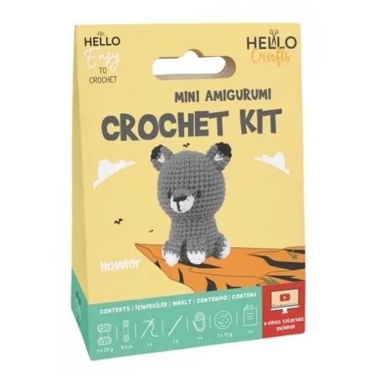 Hello Mini Amigurumi Crochet Kit Hc103