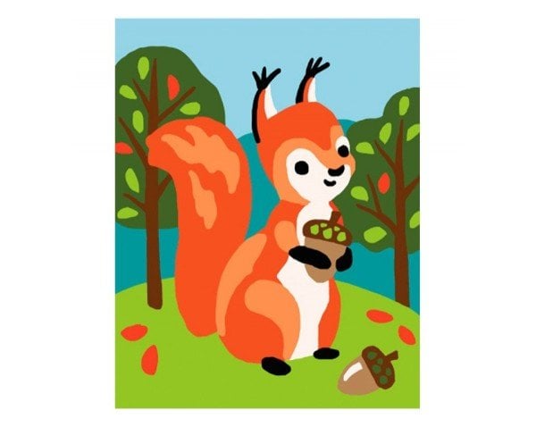 20x25 cm Collection D'art Baskılı Goblen 3326