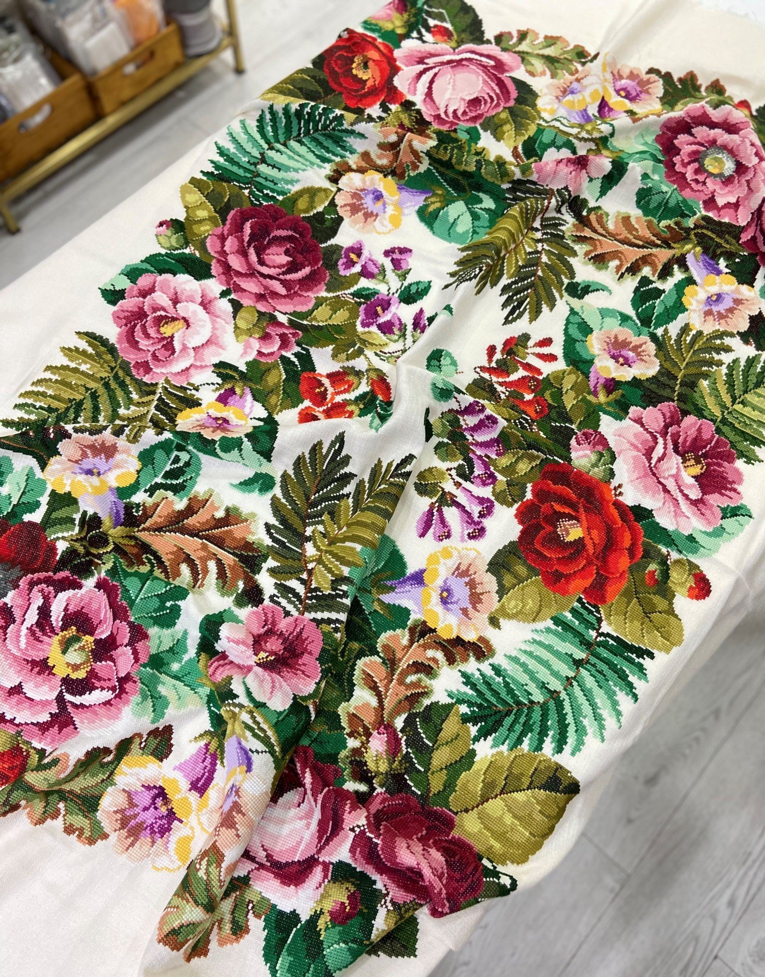 Büyük Boy Tablo Kanaviçe Malzeme Kiti