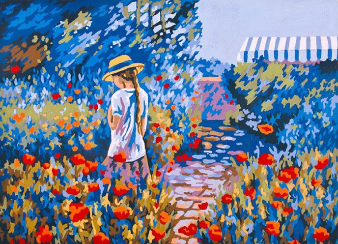 30x40 cm Collection D'art Baskılı Goblen 6267