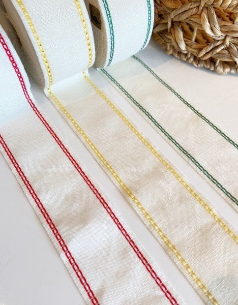 İşleme Keten Bordür 8 cm Ajurlu