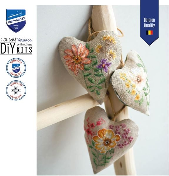 Vervaco Kanaviçe Kalpli Keten İğnelik Aksesuar PN-0199613