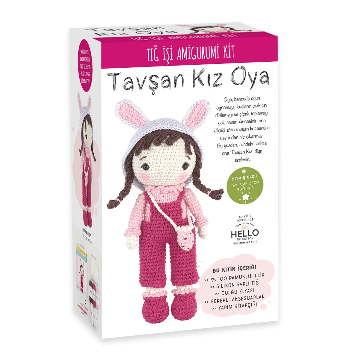 Amigurumi Seti - Tavşan Kız Oya SCF01