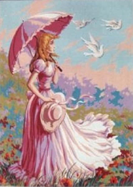 60x80 cm Diamant Baskılı Goblen C934