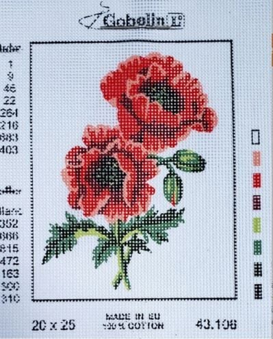 20x25 cm Gobelin Baskılı Goblen 43106