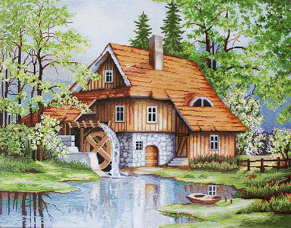 Luca-s Art Goblen Baskısız Kanaviçe Kiti B492