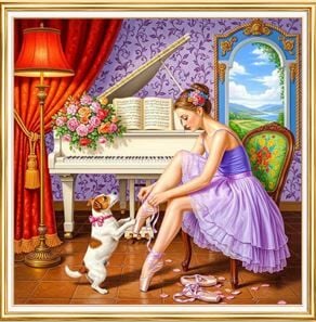 Hobby Mood Boncuk Yapıştırma Goblen Kiti 30x30 cm MS50443