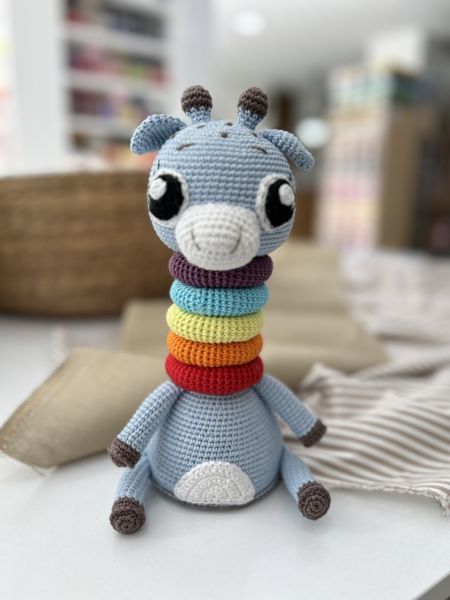 Amigurumi Yapboz Zürafa Oyuncak