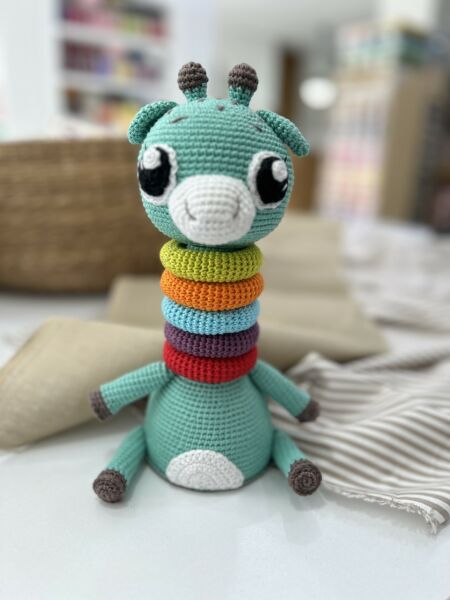 Amigurumi Yapboz Zürafa Oyuncak