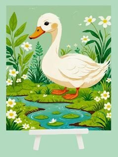 Hobby Mood Boncuk Yapıştırma Kiti Şövele Ayaklı 21x25 cm JA18018