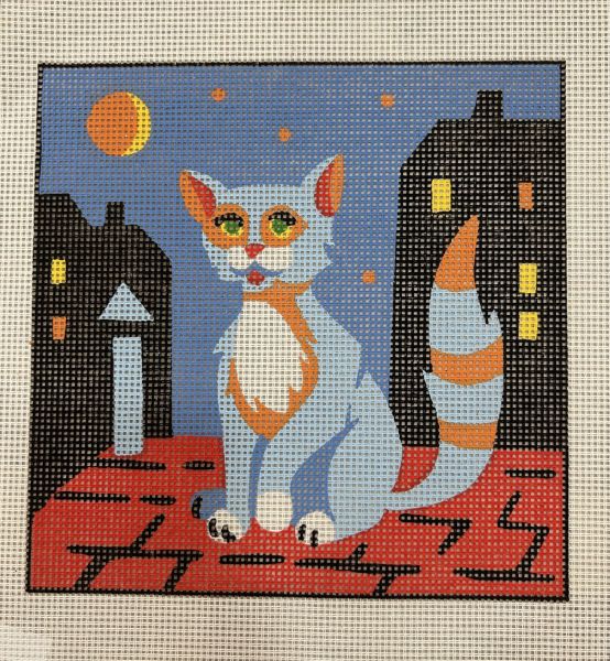 25x25 cm Diamant Baskılı Goblen Kedi