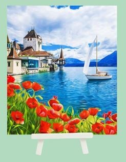 Hobby Mood Boncuk Yapıştırma Kiti Şövele Ayaklı 21x25 cm JA20977