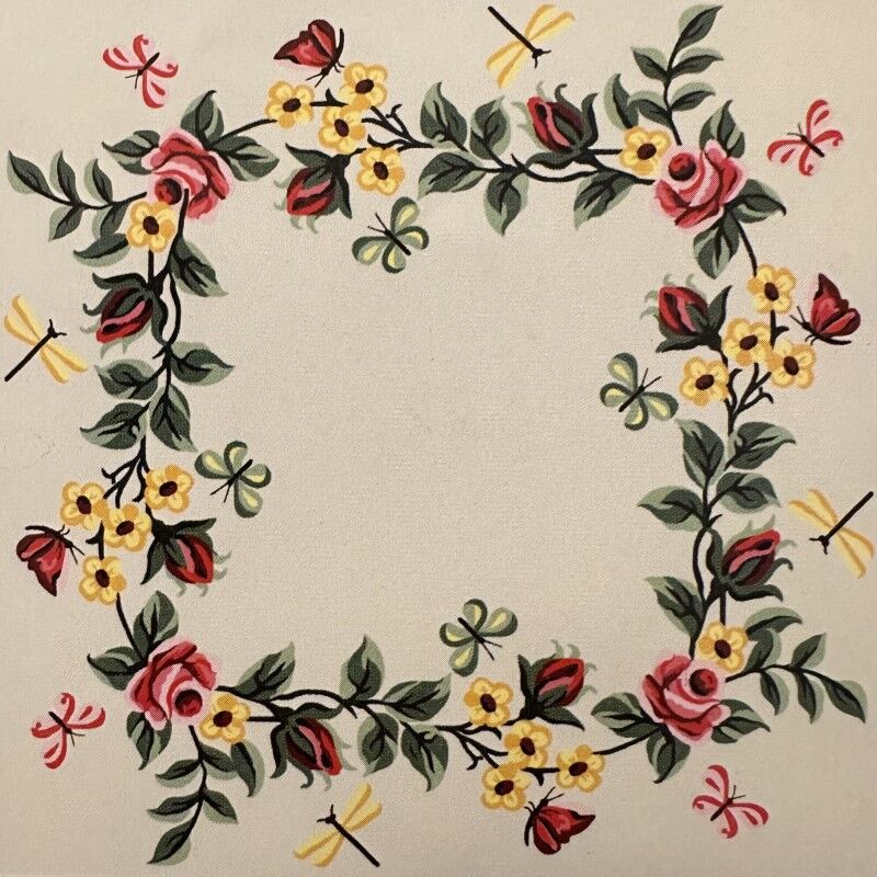 100x100 cm Gobelin Baskılı Goblen Kare Masa 03.29