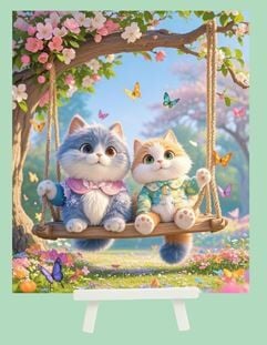 Hobby Mood Boncuk Yapıştırma Kiti Şövele Ayaklı 21x25 cm JA17956