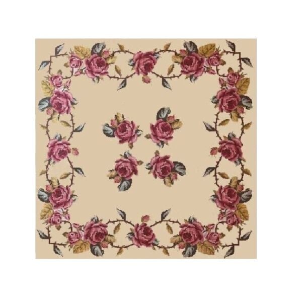 100x100 cm Gobelin Baskılı Goblen Kare Masa 03.16