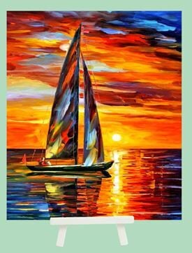 Hobby Mood Boncuk Yapıştırma Kiti Şövele Ayaklı 21x25 cm JA28584