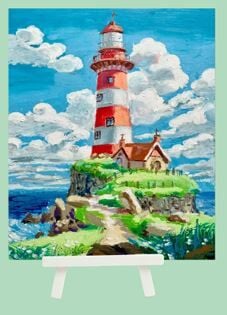Hobby Mood Boncuk Yapıştırma Kiti Şövele Ayaklı 21x25 cm JA13868