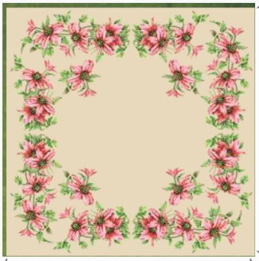 100x100 cm Gobelin Baskılı Goblen Kare Masa 03.20