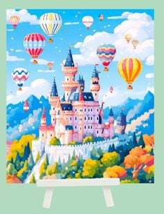 Hobby Mood Boncuk Yapıştırma Kiti Şövele Ayaklı 21x25 cm JA13871