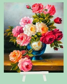 Hobby Mood Boncuk Yapıştırma Kiti Şövele Ayaklı 21x25 cm JA21096