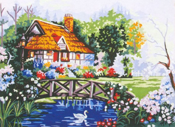 40x50 cm Collection D'art Baskılı Goblen 10380 Goblen