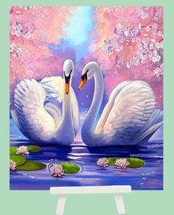 Hobby Mood Boncuk Yapıştırma Kiti Şövele Ayaklı 21x25 cm JA28575