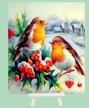 Hobby Mood Boncuk Yapıştırma Kiti Şövele Ayaklı 21x25 cm JA28574