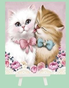 Hobby Mood Boncuk Yapıştırma Kiti Şövele Ayaklı 21x25 cm JA12619