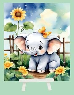 Hobby Mood Boncuk Yapıştırma Kiti Şövele Ayaklı 21x25 cm JA18036