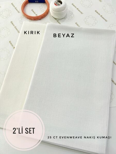 Evenweave Nakış İşlemelik Kumaş, 2'li Set