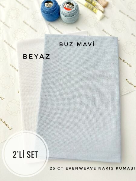 Evenweave Nakış İşlemelik Kumaş, 2'li Set
