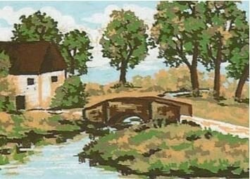 20x25 cm Collection D'art Baskılı Goblen 3215