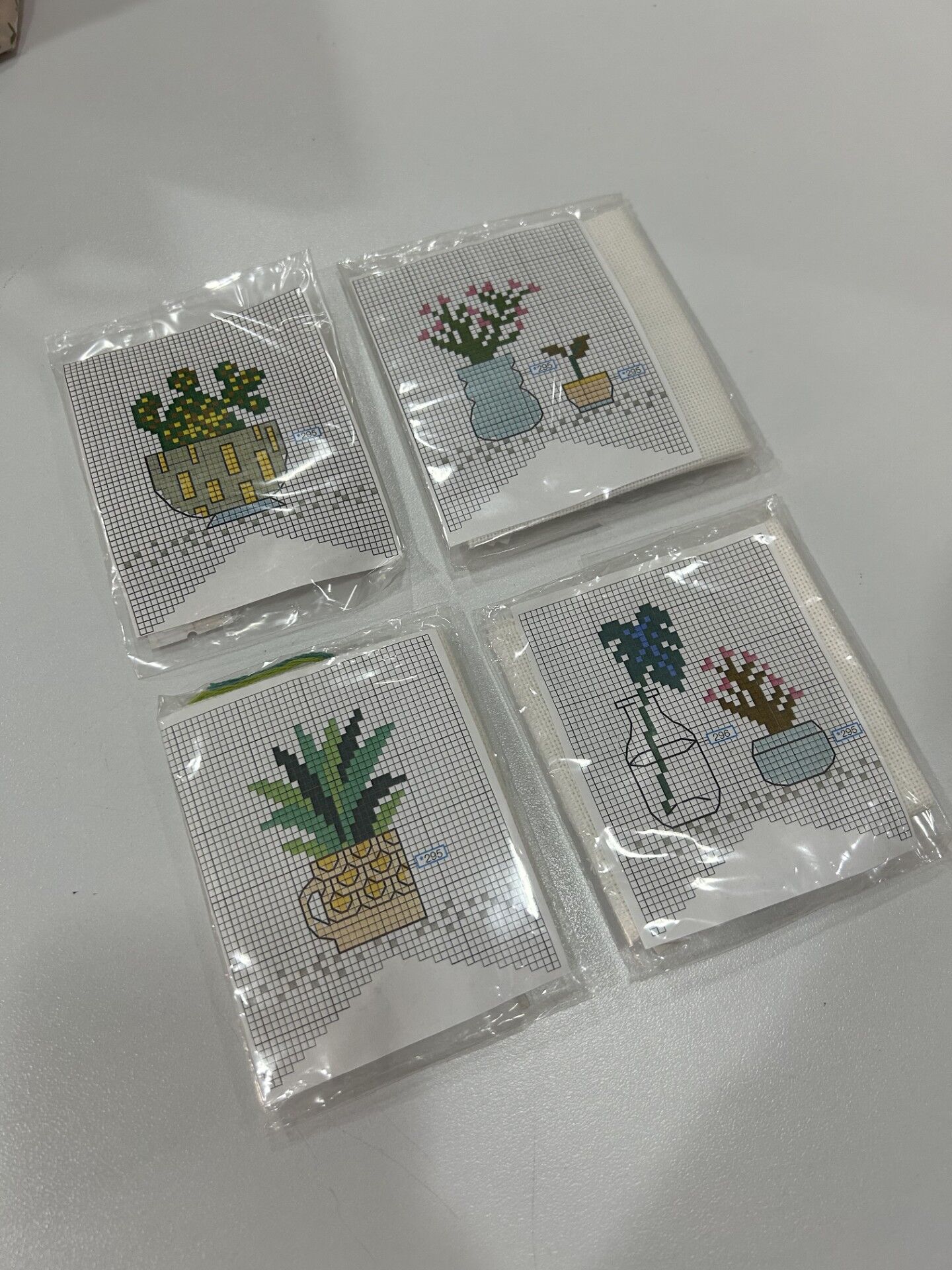 Kanaviçe Kaktüs Mini Tablo Kiti