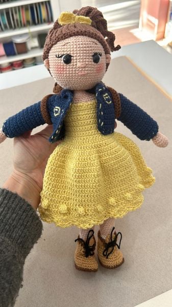 Amigurumi Sırt Çantalı Büyük Bebek