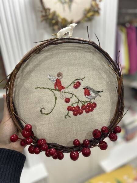 Kızılcık Figürlü Kapı Süsü Malzeme Kiti