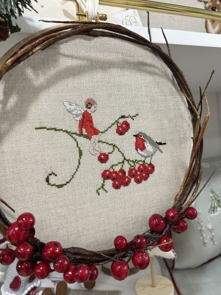 Kızılcık Figürlü Kapı Süsü Malzeme Kiti