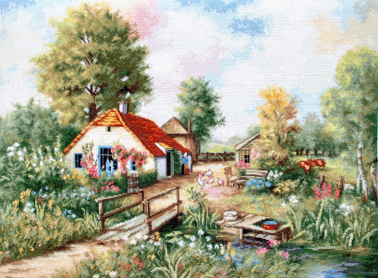 Luca-s Art Goblen Baskısız Kanaviçe Kiti BU4011