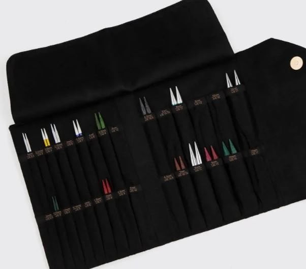 KnitPro Değiştirilebilir Misinalı Şiş Çantası Siyah Renk 12861