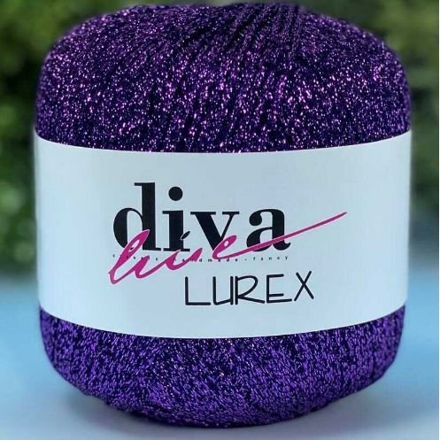 Diva Lurex Simli iplik No 12 Mor