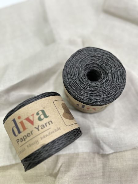 Diva Paper Yarn Kağıt İp Siyah