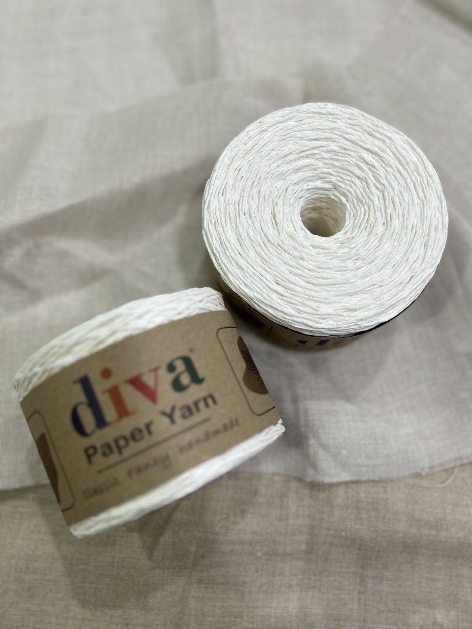 Diva Paper Yarn Kağıt İp Beyaz