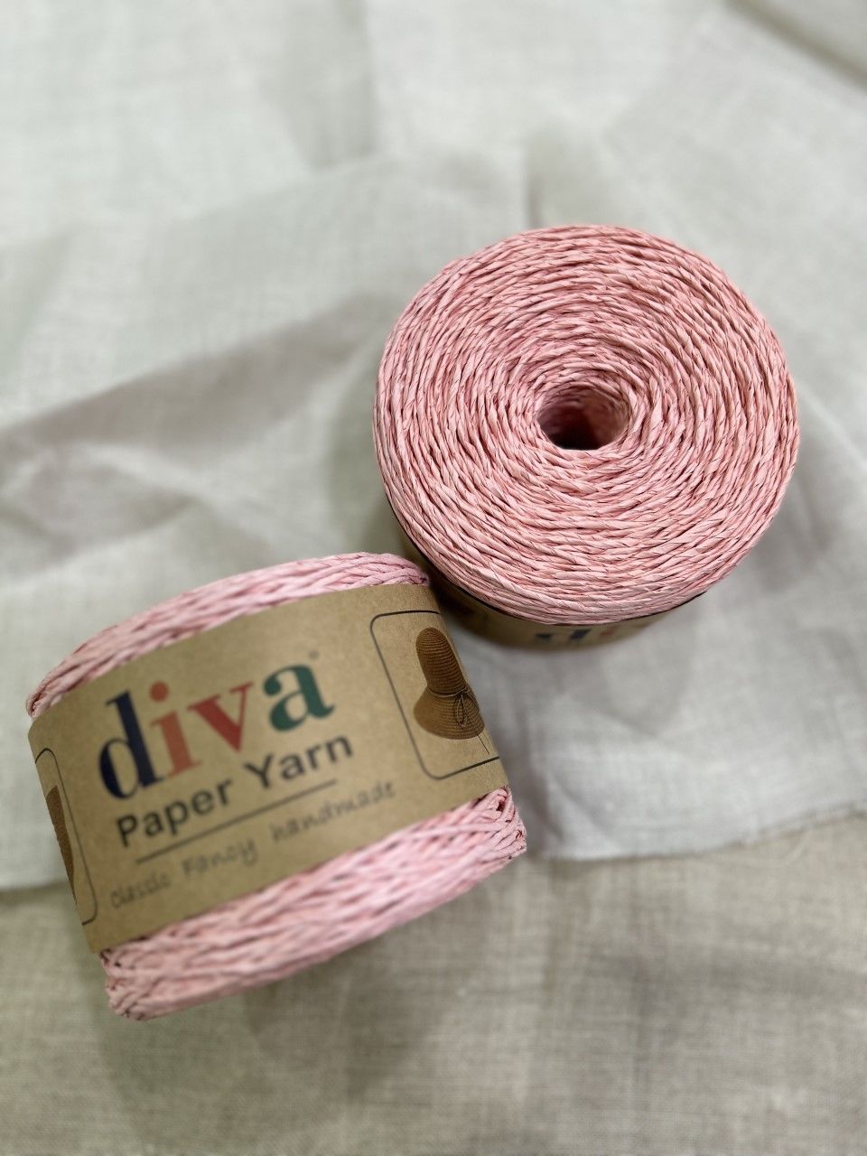 Diva Paper Yarn Kağıt İp Pembe