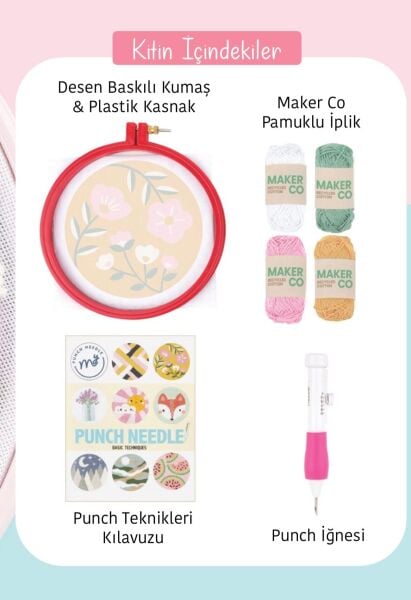 Tuva Punch Nakış Yastık Kiti PNY03