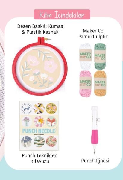 Tuva Punch Nakış Yastık Kiti PNY05