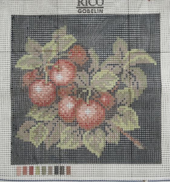 50x50 cm Rico Gobelin İri Delikli Goblen Kiraz