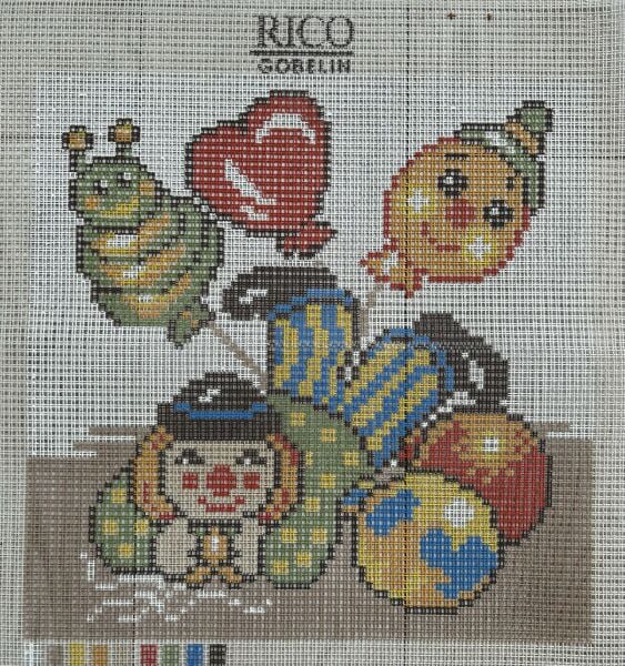 50x50 cm Rico Gobelin İri Delikli Goblen Palyaço